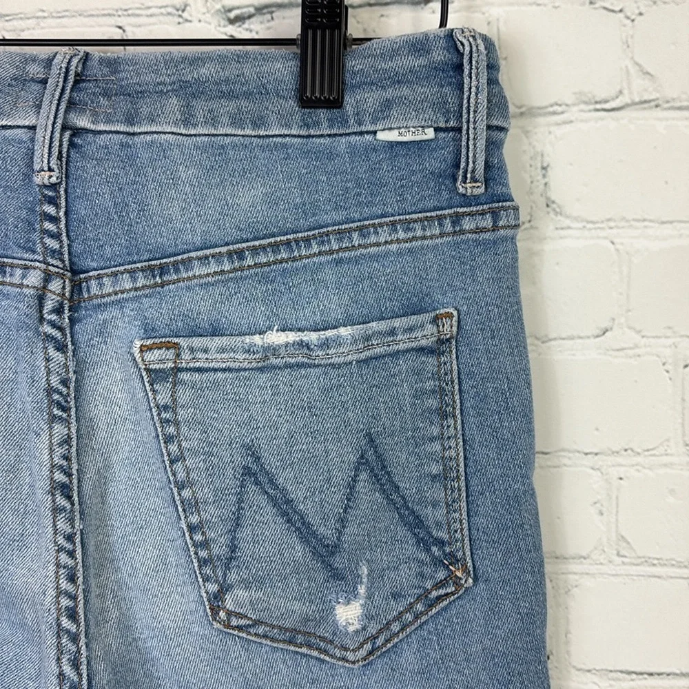 MOTHER High Waisted Looker Ankle Fray size 27